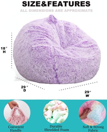 Side profile of the 2.5FT bean bag chair
