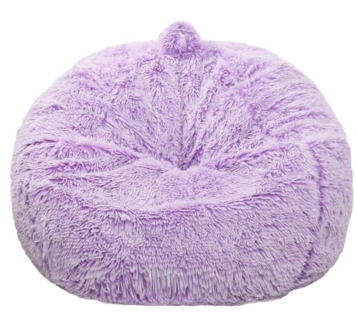 Top view of round bean bag furniture