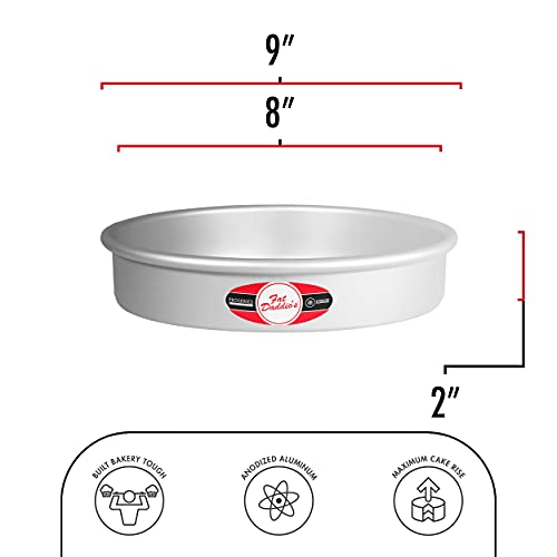 Two Fat Daddio's aluminum cake pans stacked