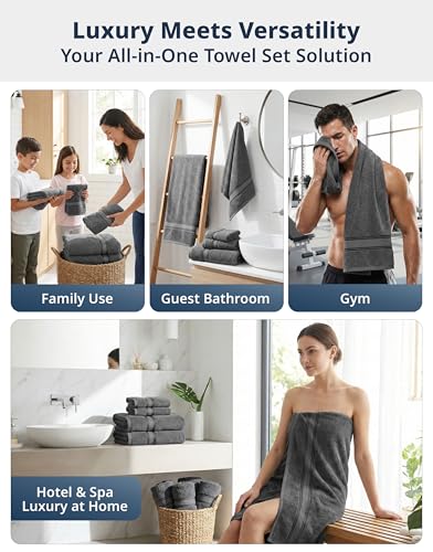 LANE LINEN Spa-Quality Cotton Towel
