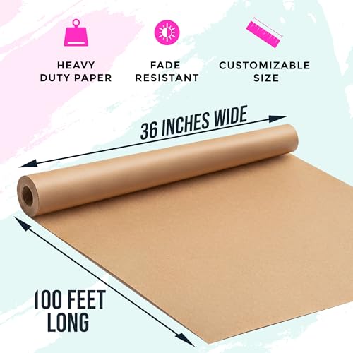 Brown kraft paper roll for packing