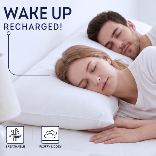 White bedroom pillow insert