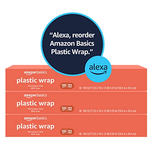 Close up of clear food storage wrap