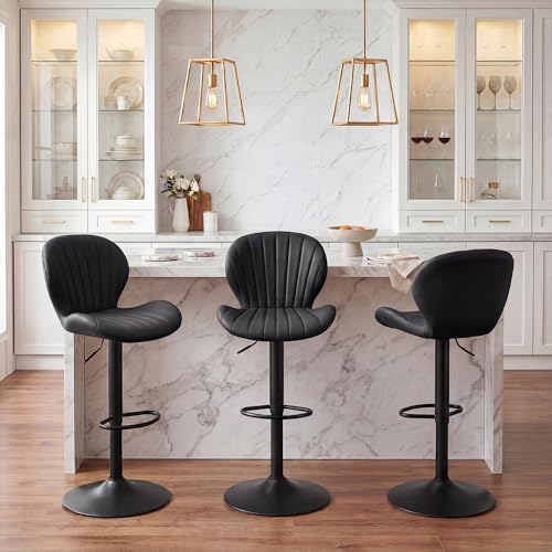 Set of 2 bar stools in a modern kitchen setting