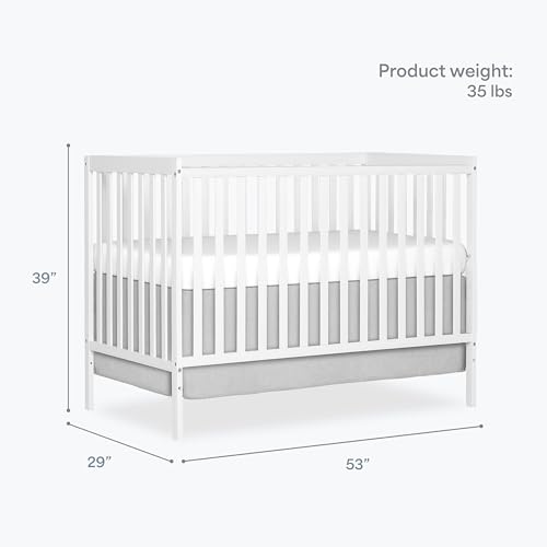 Adjustable mattress support detail on Synergy crib