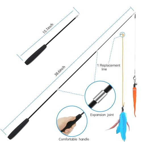 ZPH hanging door lure kitten toy setup