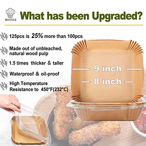 Natural parchment air fryer paper liner