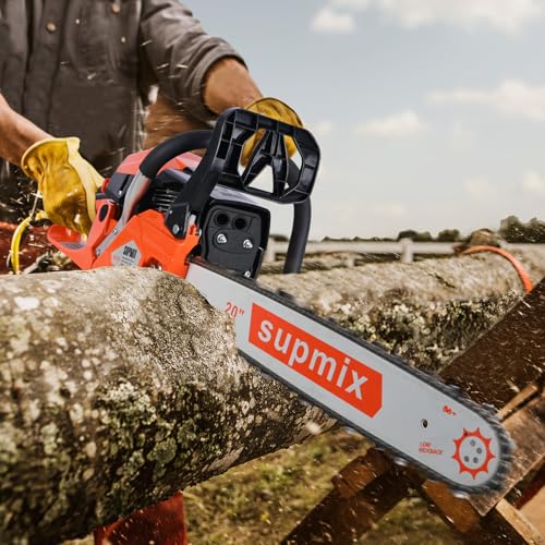 SUPMIXTOOLS petrol chainsaw safety brake mechanism