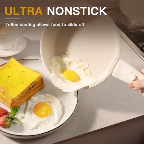 Astercook pots and pans with detachable handle