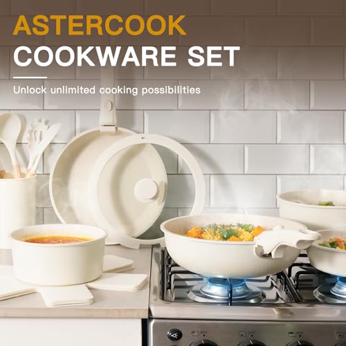 Top view of Astercook 21 piece kitchen set