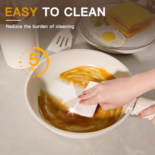 Full Astercook cookware set in cream white