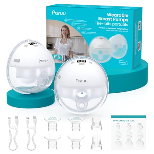 Paruu P16 wearable breast pump white set
