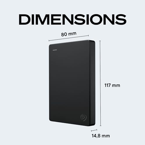 Seagate 1TB External Hard Drive with Rescue Service