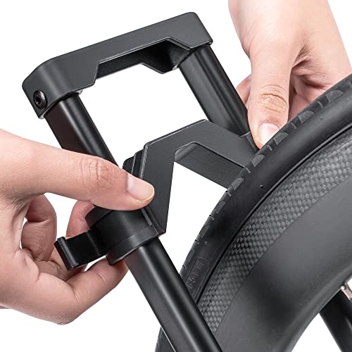Black bike rack adjustable slider detail