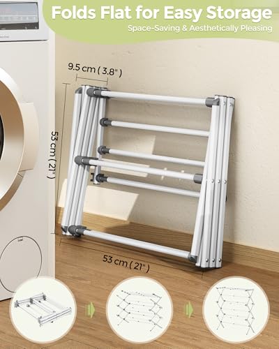 Folded APEXCHASER drying rack storage