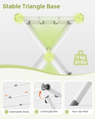 Three-tier clothes rack structure