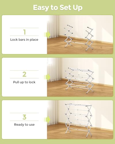 Drying rack assembly points