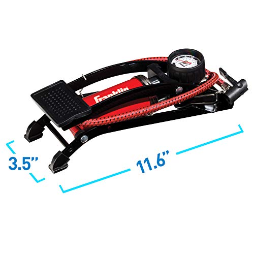 Franklin Sports inflation tool in black and red