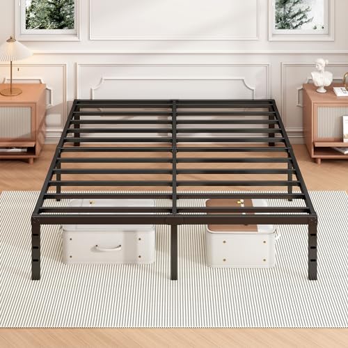 Full bed frame black finish detail