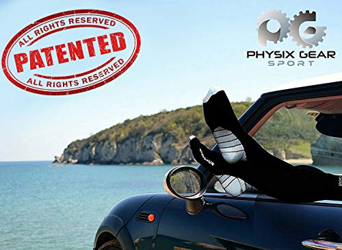 Side profile of Physix Gear graduated compression socks