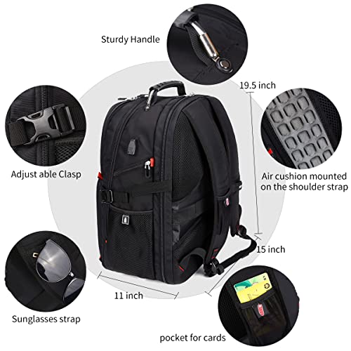 SHRRADOO backpack interior laptop compartment