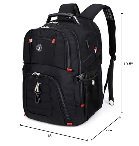 SHRRADOO large capacity backpack storage pockets