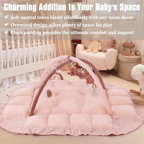 Foryoomi baby gym set up for tummy time