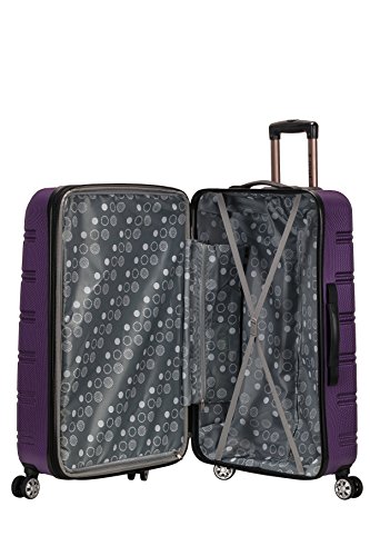Rockland Melbourne 28-inch purple hardside suitcase