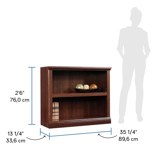 Side profile of Sauder 2-shelf storage unit
