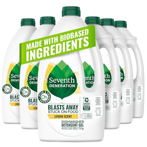 Seventh Generation Lemon Dishwasher Detergent Gel bottles
