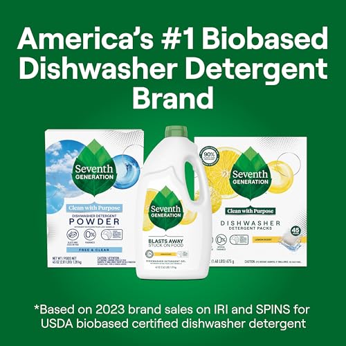 Seventh Generation 42 oz dishwasher gel container