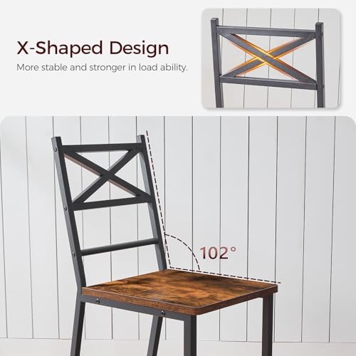 Farmhouse style dining chair ergonomic view