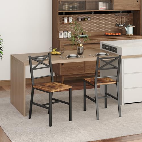 Compact dining chair set top view