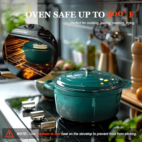 Overmont Dutch oven with handle covers