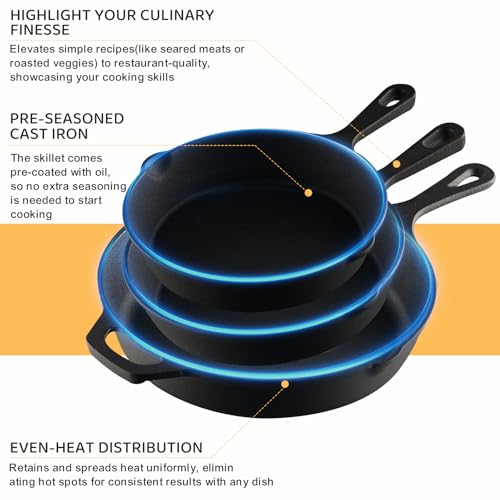 Bottom view of EWFEN cast iron pans model FLG-076
