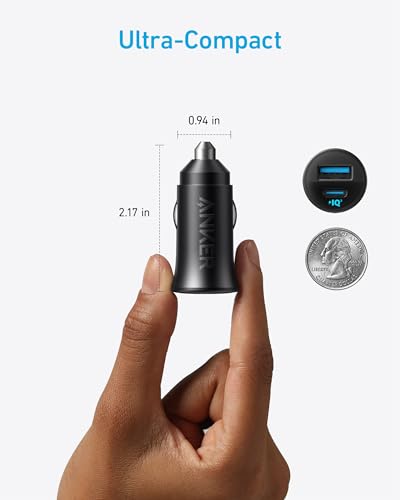 Anker USB-C and USB-A car adapter ports