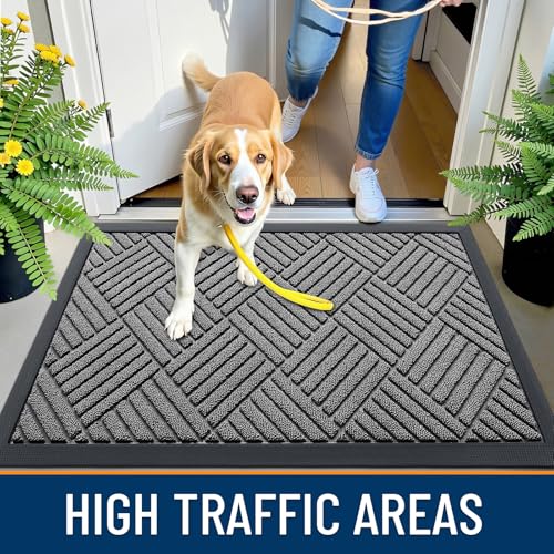 Cleaning the OLANLY entryway mat