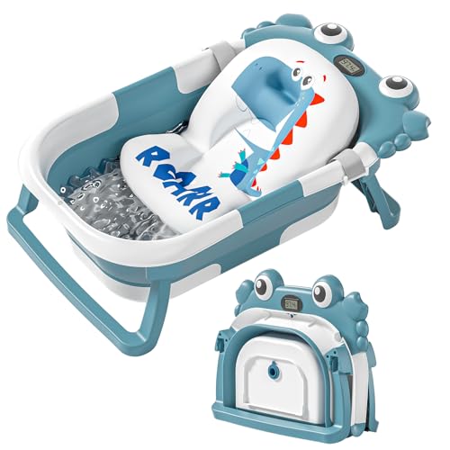 wiqins Collapsible Baby Bathtub in blue