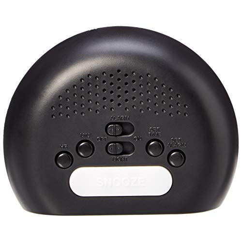 Basics oval alarm clock nightlight feature