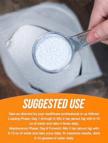 BulkSupplements Creatine Monohydrate nutritional facts label