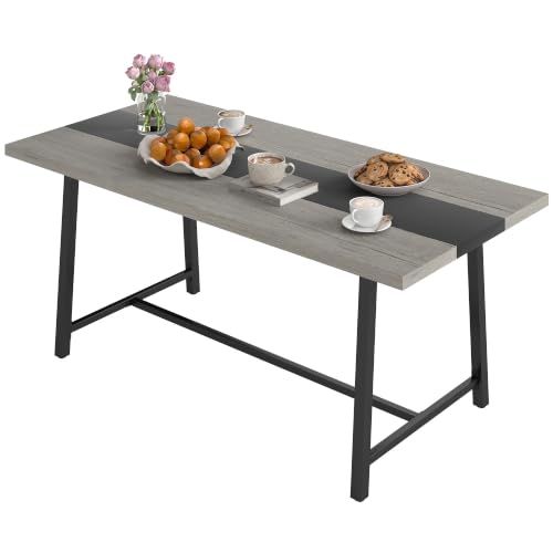 HOMCOM Industrial Dining Table overall view