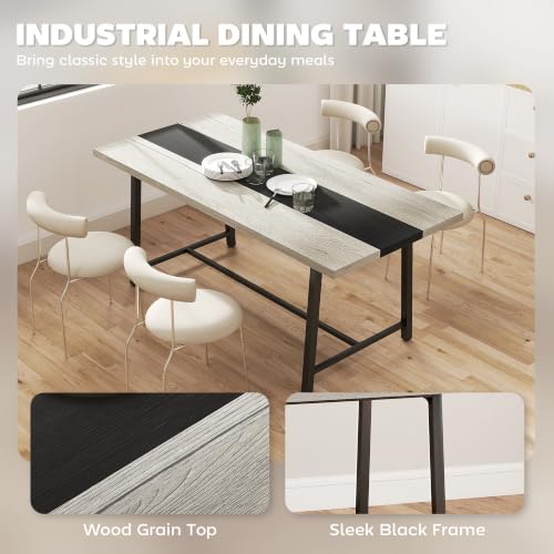 Spacious surface for dining settings