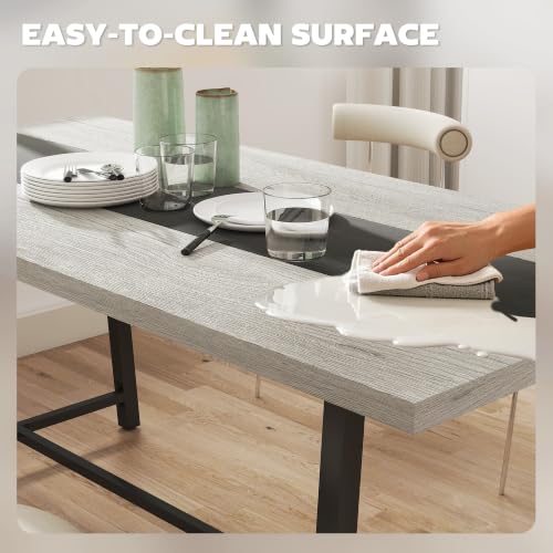 HOMCOM industrial table in a dining room setup