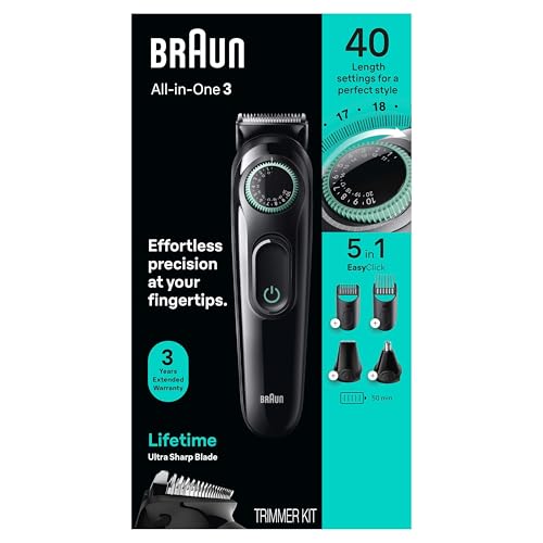 Braun 3450 6-piece kit contents on display