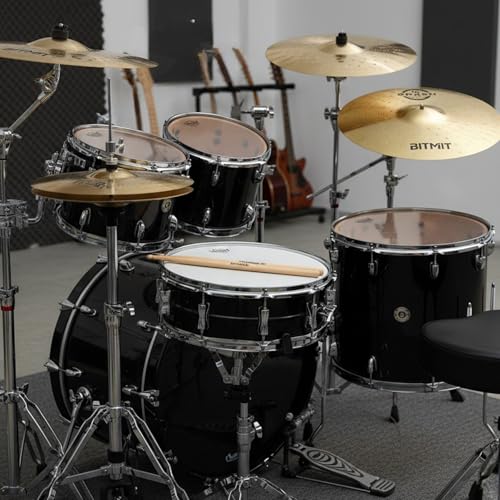 BitMit cymbal set arranged on stand