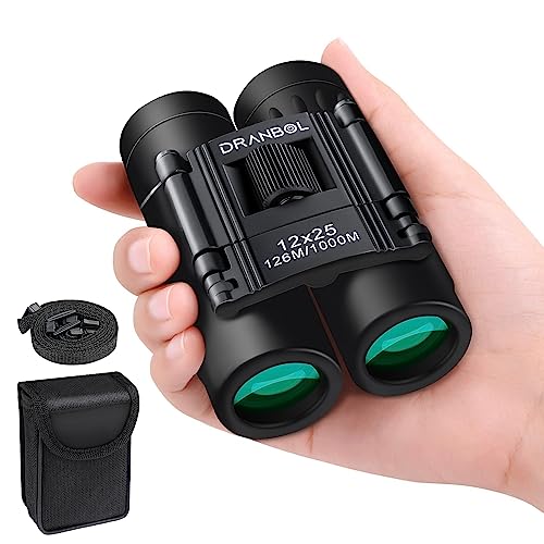 Dranbol 12X25 Mini Pocket Binoculars front view