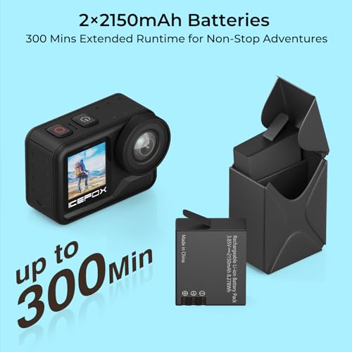 icefox i7 camera with included dual batteries