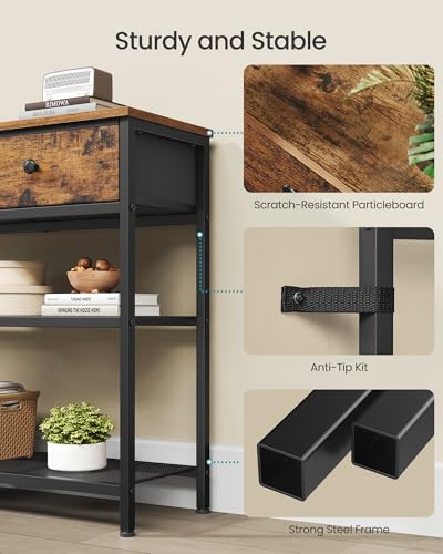 Adjustable feet on SONGMICS metal frame