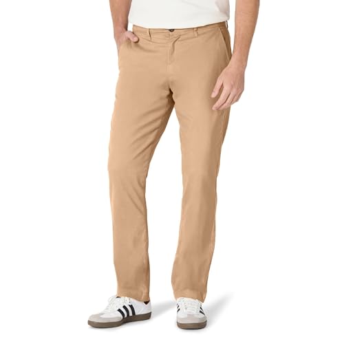 Essentials Men's Athletic-Fit Stretch Chino Pants front view
