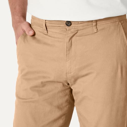 Detailed shot of fabric texture in Dark Khaki Brown